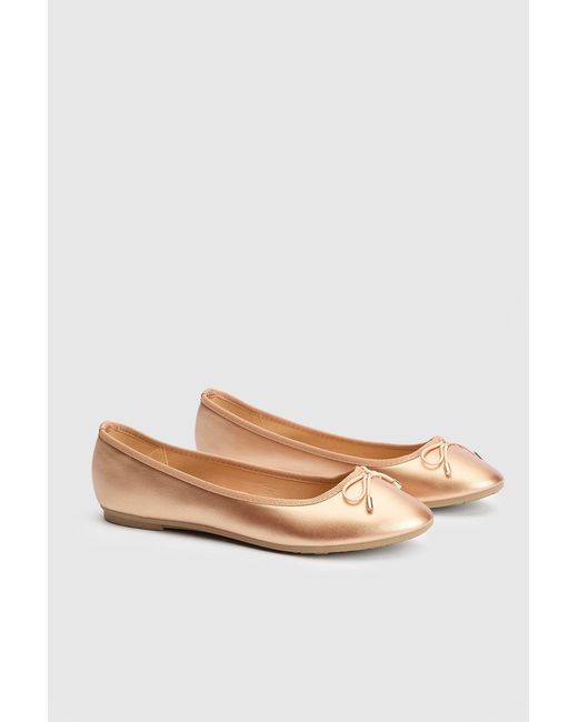 Good for the Sole Pink Darcy Comfort Bow Detailed Ballerina Flats