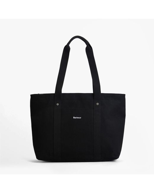 Barbour Black Olivia Tote Bag Cotton