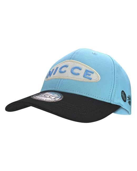 Nicce London Blue Embroidered Logo Elliptica Baseball Cap for men