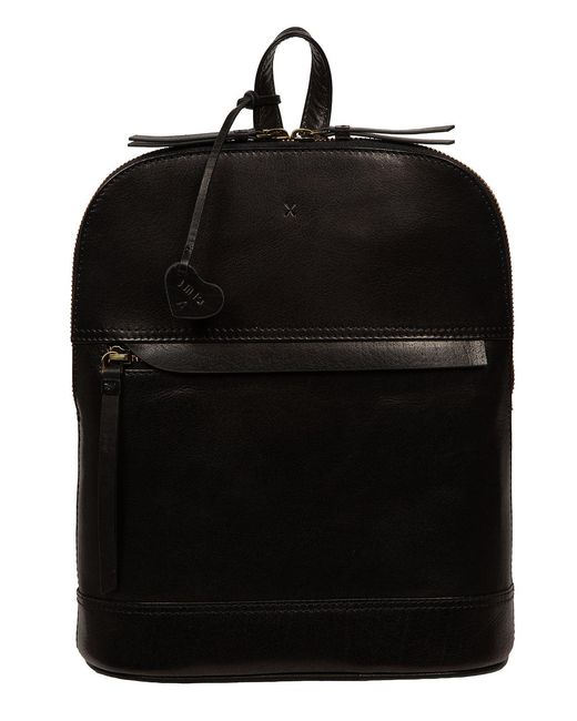 NiNa Amora Black 'Antonia' Leather Backpack