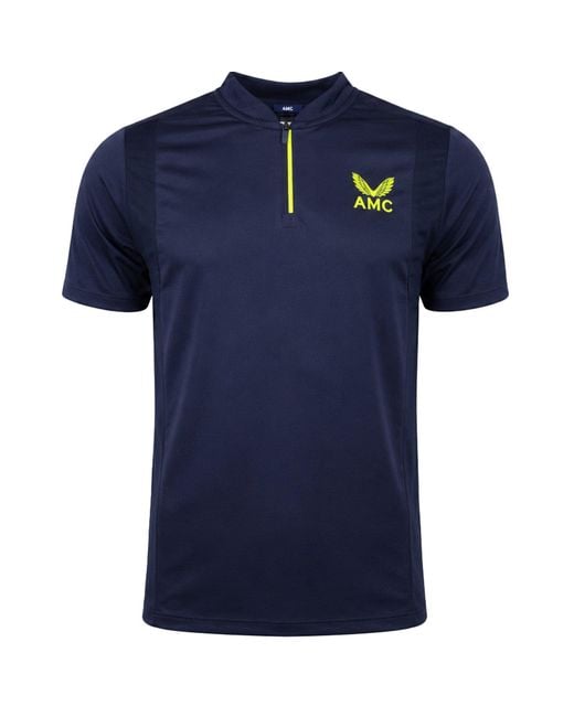 Castore Blue Amc Active Tennis Polo Shirt for men