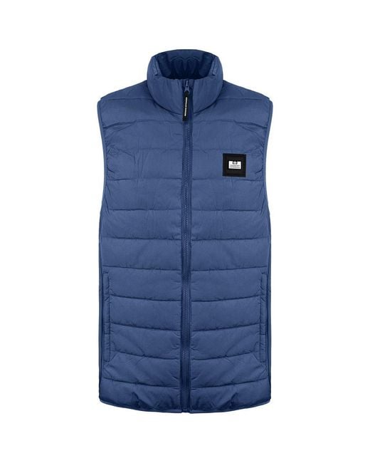 Weekend Offender Blue Gacha Deep Gilet for men