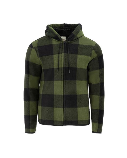 Lee Cooper Green Zip Sherpa for men