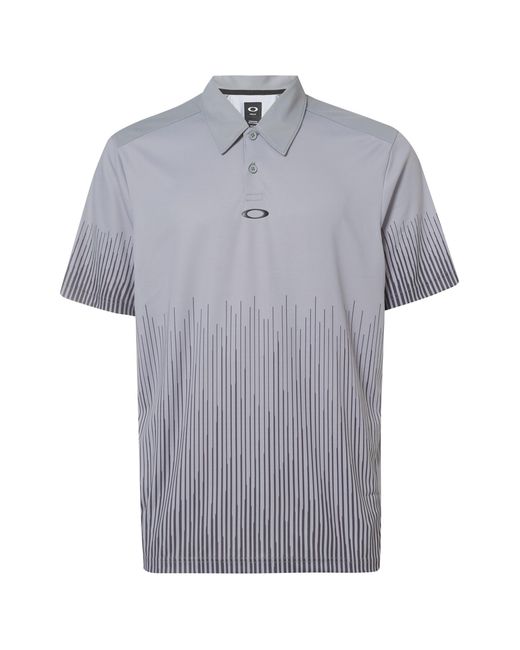 Oakley Blue Short Sleeve Collared Steel Golf Uniform Polo Shirt 434408 29B for men