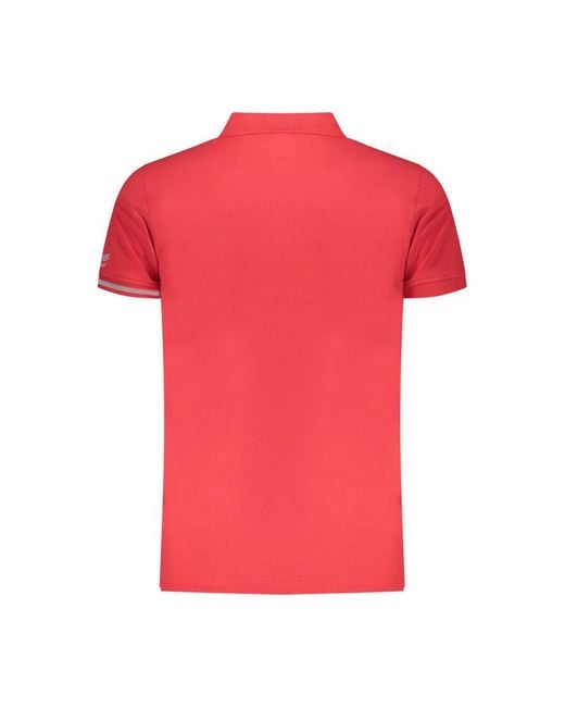 Iceberg Pink Red Cotton Mens Polo Shirt for men