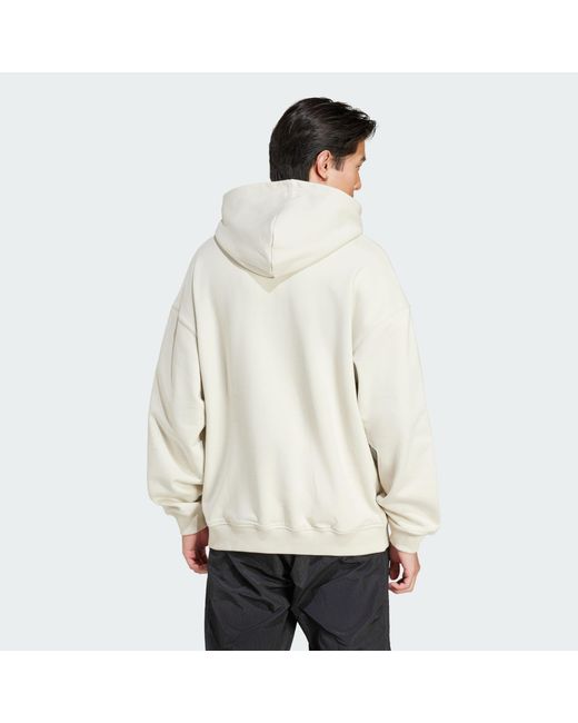 Adidas Originals Natural Premium Essentials Hoodie for men