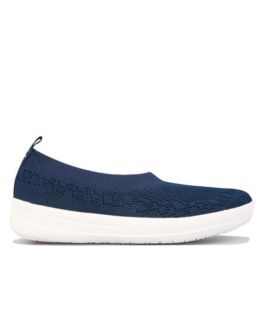 Fitflop Blue Fit Flop Uberknit Ballet Pumps