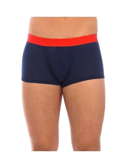 Bikkembergs Blue Pack-2 Anatomical Front Fashion Tape Boxers Bkk1Utr04Bi for men