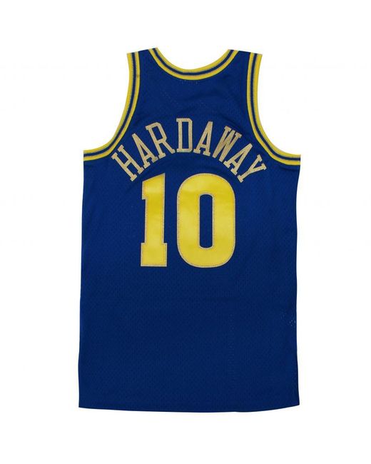 Mitchell & Ness Blue Cny Swingman Jersey Tim Hardaway Golden State Warriors Vest for men