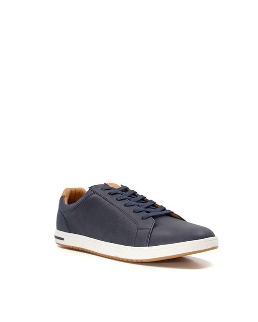 Dune Blue Wf Tezzy Wide Fit Trainers for men