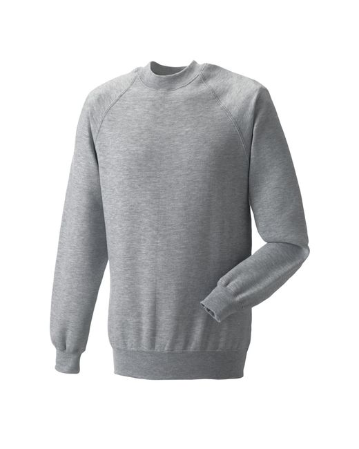 Russell Gray Classic Sweatshirt (Light Oxford)