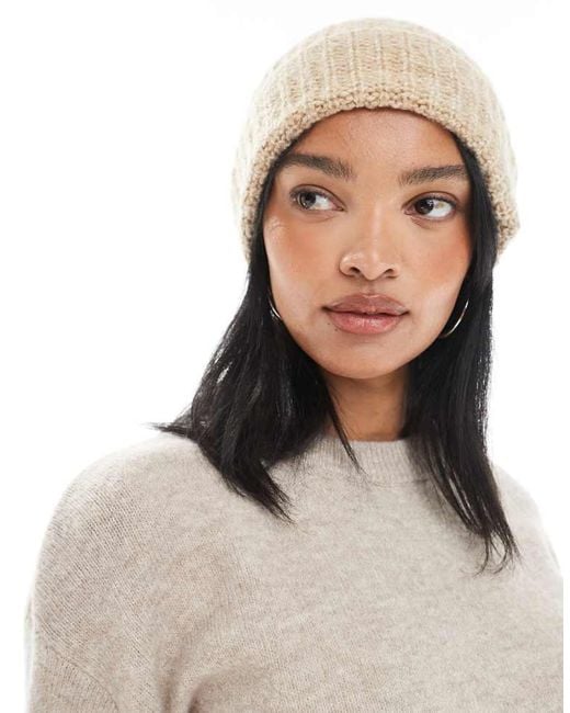 ASOS White Chunky Knit Beanie