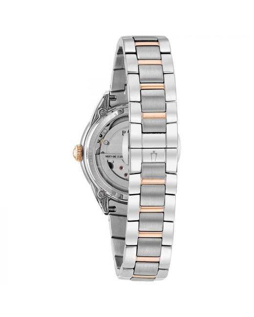 Bulova Metallic New Automatic Watch 98P170 Stainless Steel (Archived)
