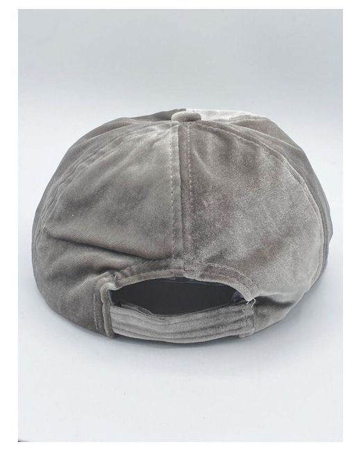 SVNX Gray Velvet Baseball Cap
