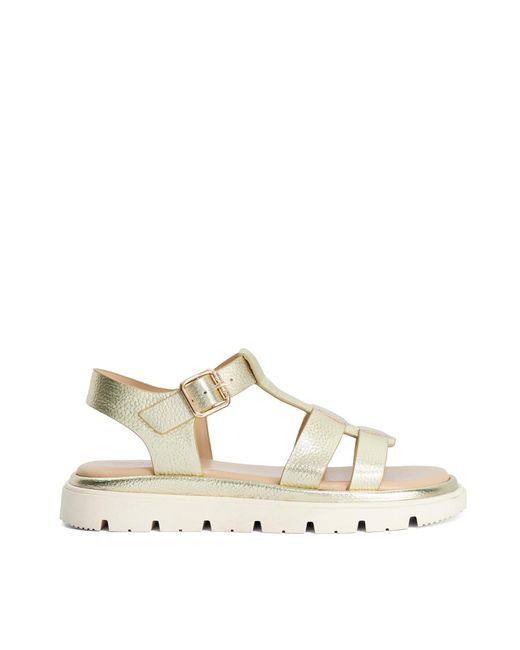 Dune Natural Lilar Chunky Gladiator Sandals