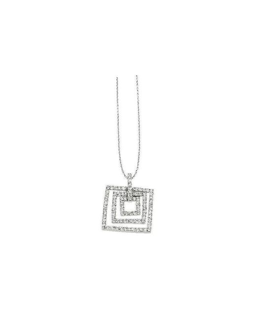 Orphelia White 925 Sterling Chain With Pendant