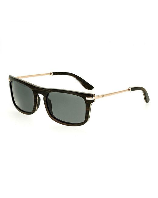 Earth Wood Black Queensland Polarized Sunglasses