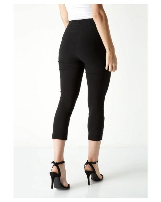 M&CO. Black Crop Stretch Trousers