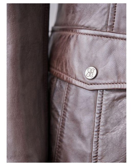 Lakeland Leather Brown Dockray Hooded Duffle Coat