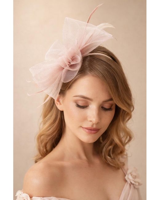 SVNX Brown Knot Feather Fascinator