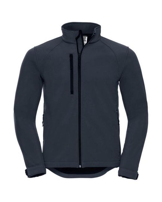 Russell Blue Water Resistant & Windproof Softshell Jacket (French) for men