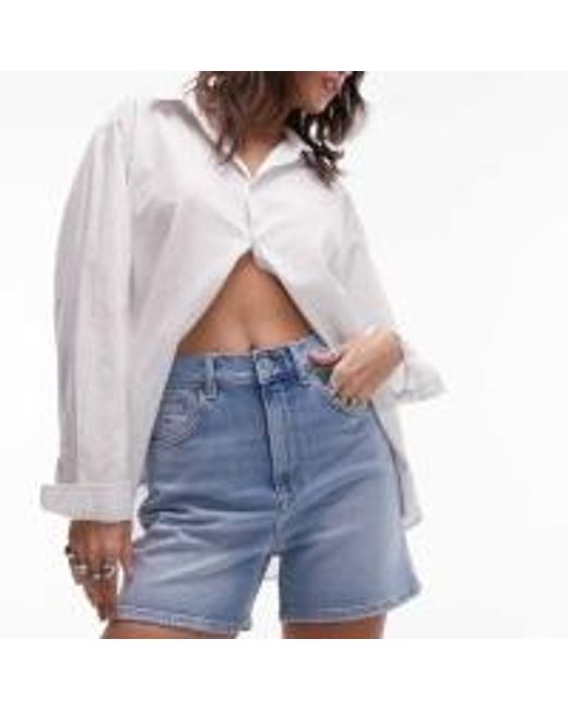 Tommy Hilfiger Blue Mom Denim Shorts
