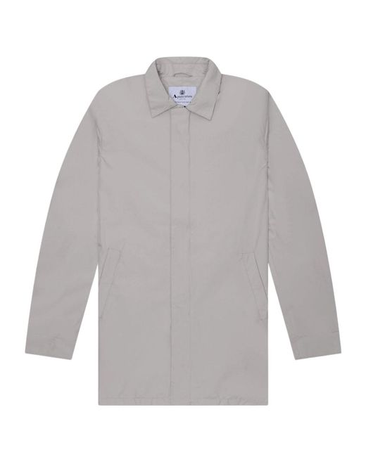 Aquascutum Gray Active Packable Trench Antarctica Jacket for men