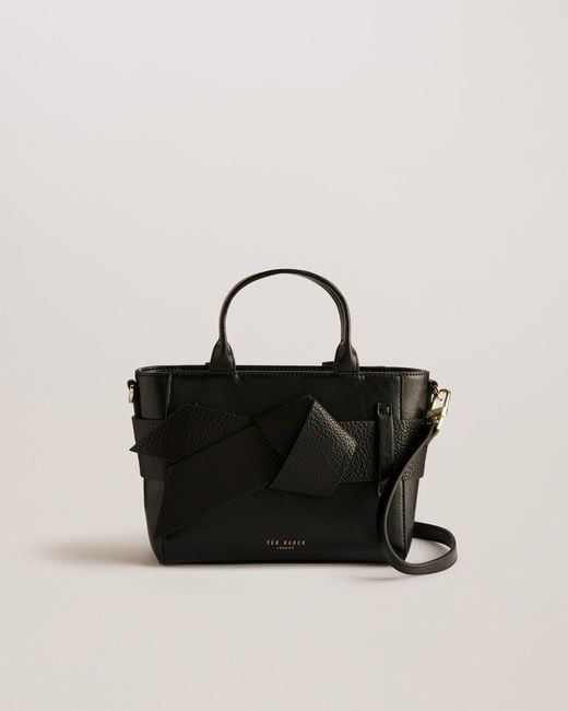 Ted Baker Black Jimisie Mini Knot Bow Bag