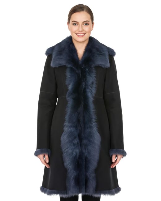 Infinity Leather Blue Toscana Sheep Suede Trench Coat- Celeste Sheepskin