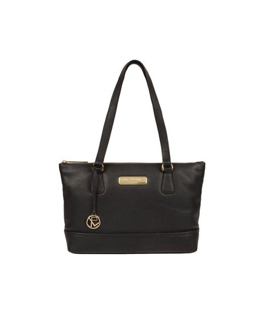 Pure Luxuries Black 'Keira' Leather Handbag