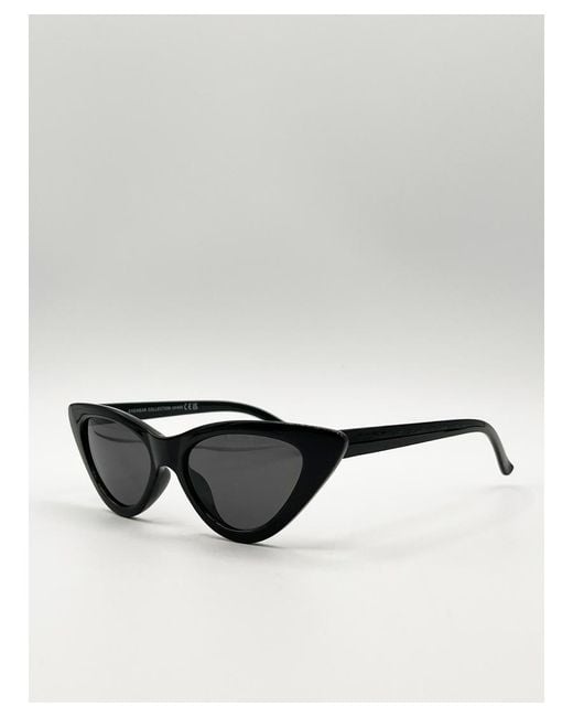 SVNX Black Classic Cateye Sunglasses