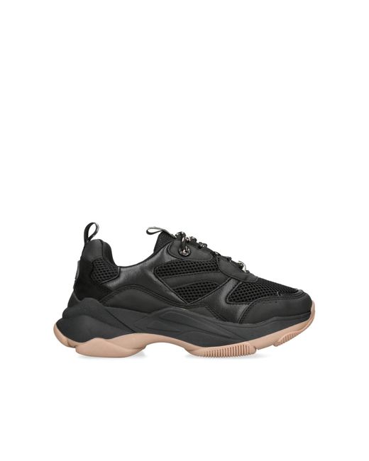 KG by Kurt Geiger Black Lila Lace Up Sneakers
