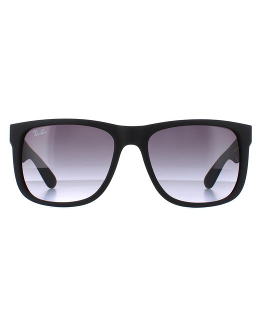 Ray-Ban Black Sunglasses Justin 4165 Rubber Gradient 601/8G By for men