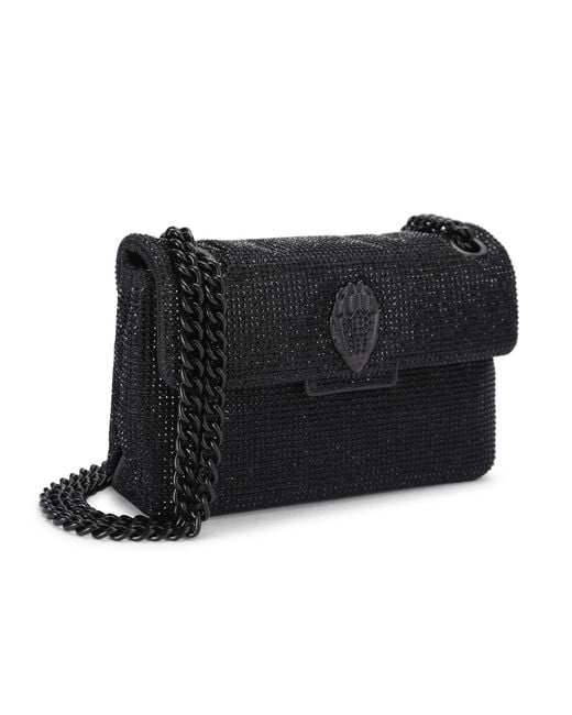 Kurt Geiger Black Fabric Mini Soho Bag