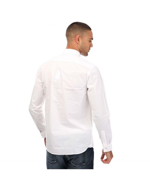 Ted Baker White Fonik Poplin Shirt for men
