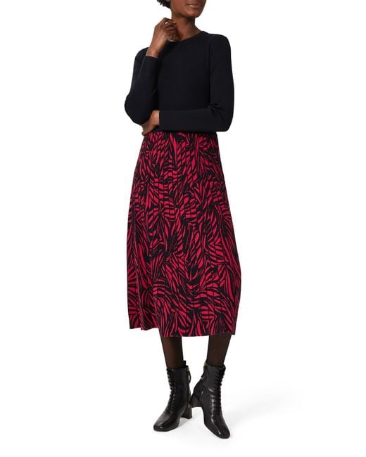 Hobbs Red Harlie Dress