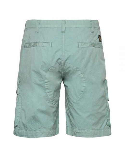 Belstaff Blue Hacker Steel Cargo Shorts Cotton for men