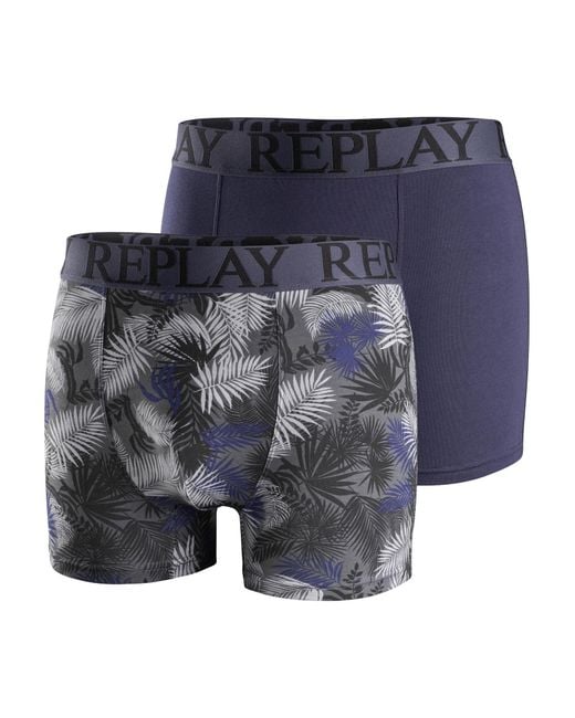 Replay Blue Underpants for men