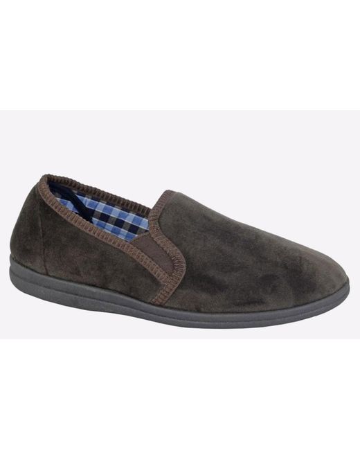 Sleeper Black Wilson Memory Foam Slipper for men