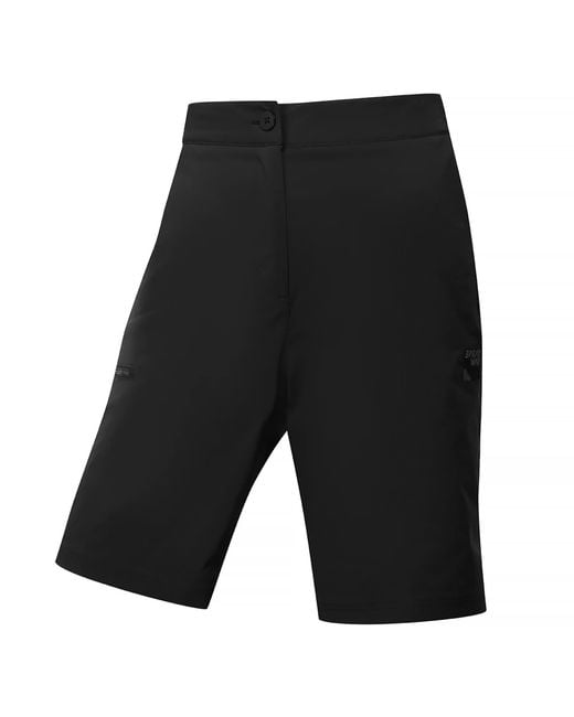 Sprayway Black Ladies Knee Length Water Repellent Hiking Shorts With Zip Pockets