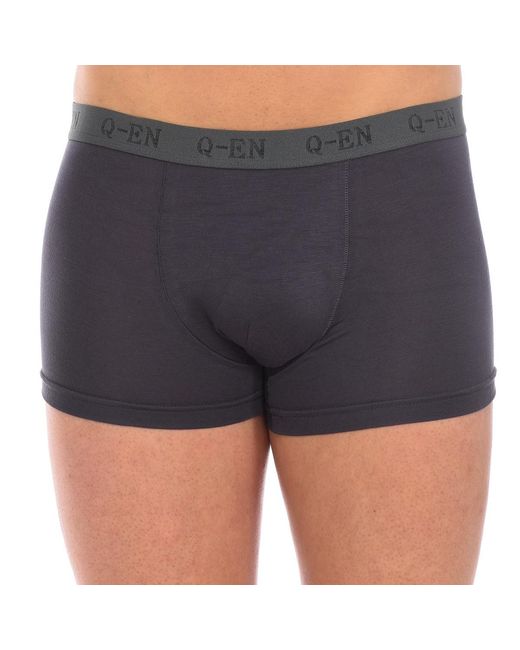 Q En Black Bamboo Elastic Breathable Boxer Shorts Q500 for men