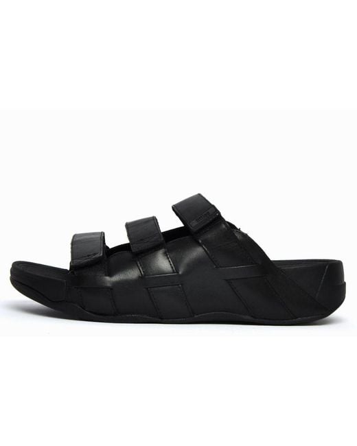 Fitflop Black Ethan Sandals Leather for men