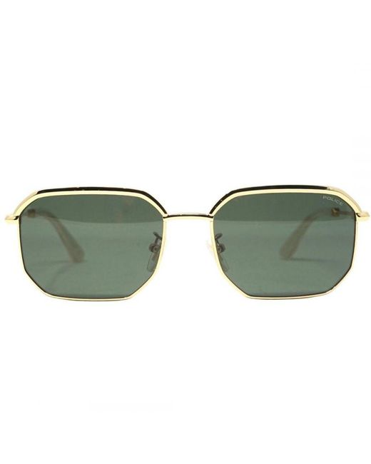 Police Green Splf73M 0300 Sunglasses for men