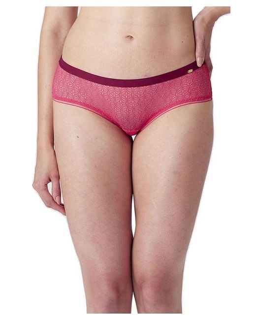 Pretty Polly Red Delicate Lace Short