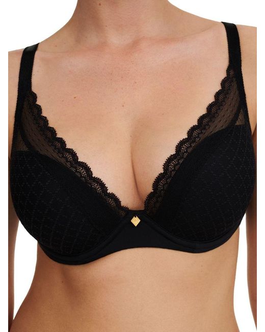 Chantelle Black Norah Chic Plunge T-Shirt Bra