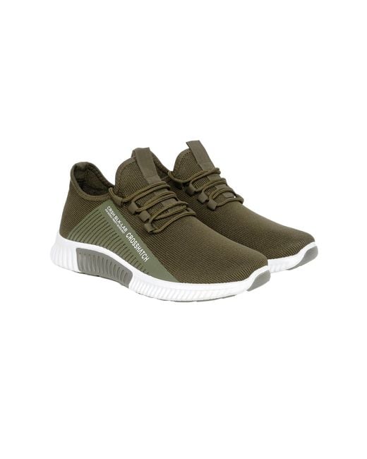 Crosshatch Green Nimbus Trainers for men