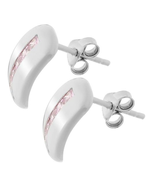 Orphelia Metallic 925 Sterling Stud Earrings