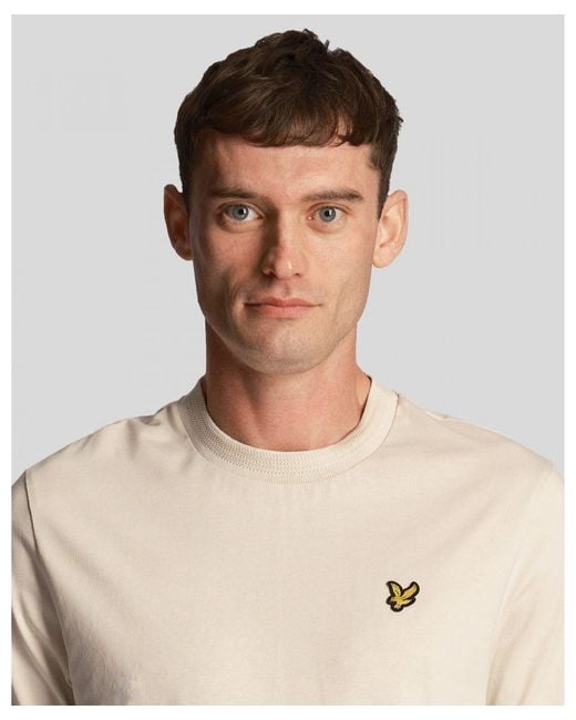 Lyle & Scott Brown Rally Tipped T-shirt for men