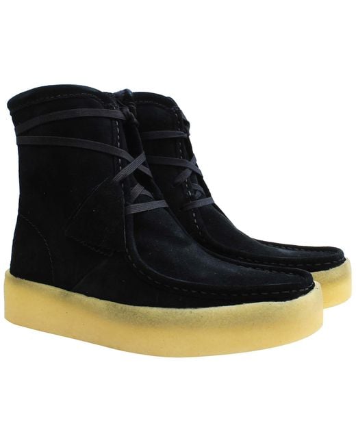 Clarks Blue Wallabee Cup Hi Boots