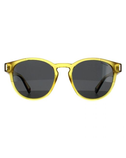 Polaroid Yellow Round Polarized Sunglasses